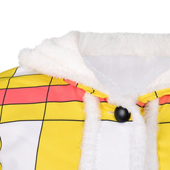 One Piece Live Action 2(2026) Luffy Veste à Carreaux Jaune Cosplay Costume