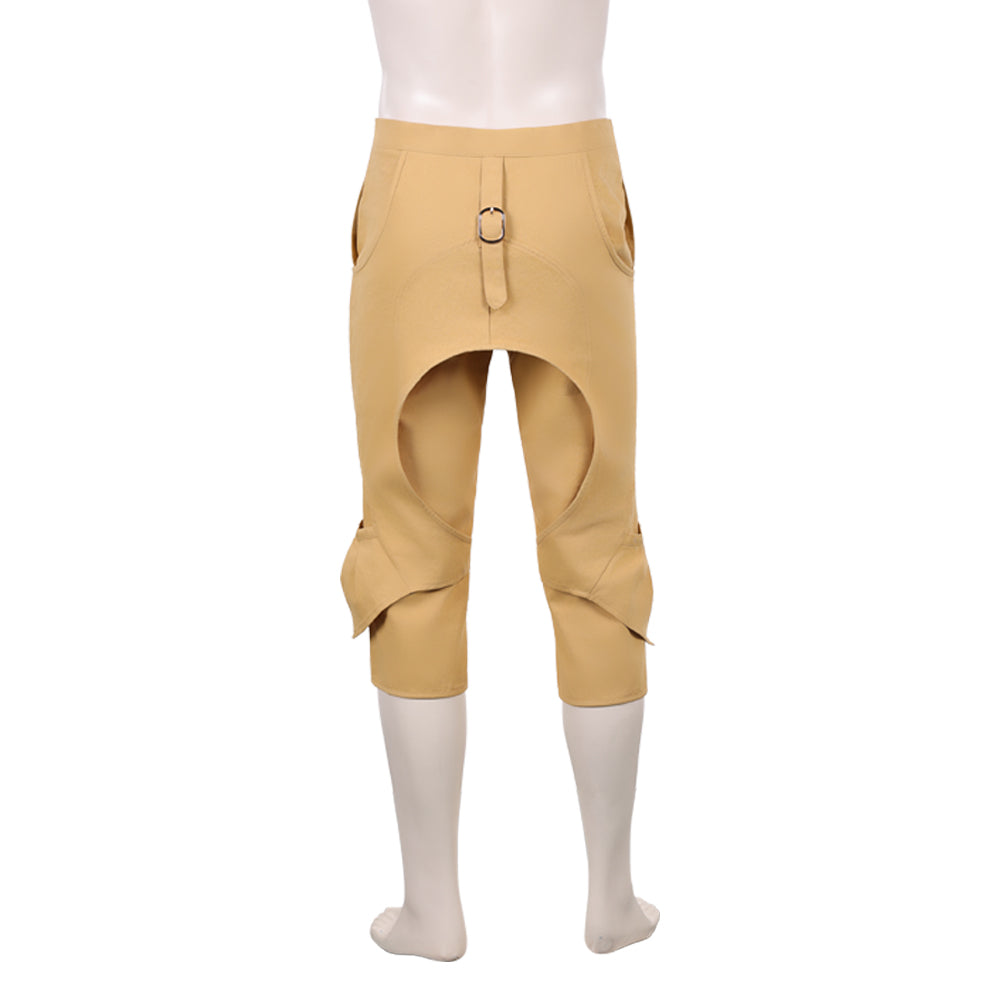 One Piece Live Action 2(2026) Monkey D. Luffy Pantalon Marron Cosplay Costume