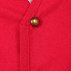 One Piece Live-action 2(2026) Monkey D. Luffy Tenue Rouge et Marron Cosplay Costume