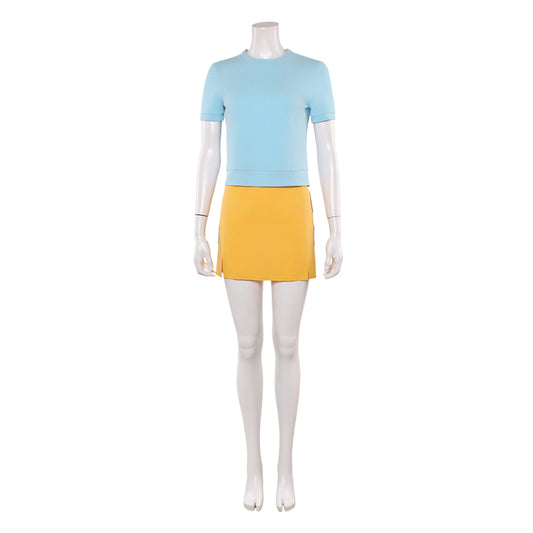 One Piece Live Action 2(2026) Nami Tenue Bleue et Jaune Cosplay Costume