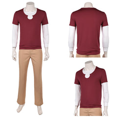 One Piece Live Action 2(2026) Sanji Tenue Rouge et Marron Cosplay Costume