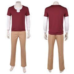 One Piece Live Action 2(2026) Sanji Tenue Rouge et Marron Cosplay Costume