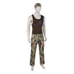 One Piece Live Action 2(2026) Usopp Tenue de Camouflage Verte Cosplay Costume