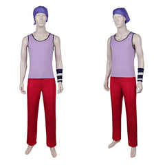 One Piece Live Action 2(2026) Usopp Tenue Violette et Rouge Cosplay Costume