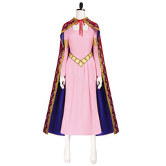 One Piece Nefertari D. Vivi Robe Rose avec Cape Cosplay Costume