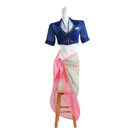 One Piece Nico Robin Maillot de Bain Bikini+Couvre-up Cosplay Costume