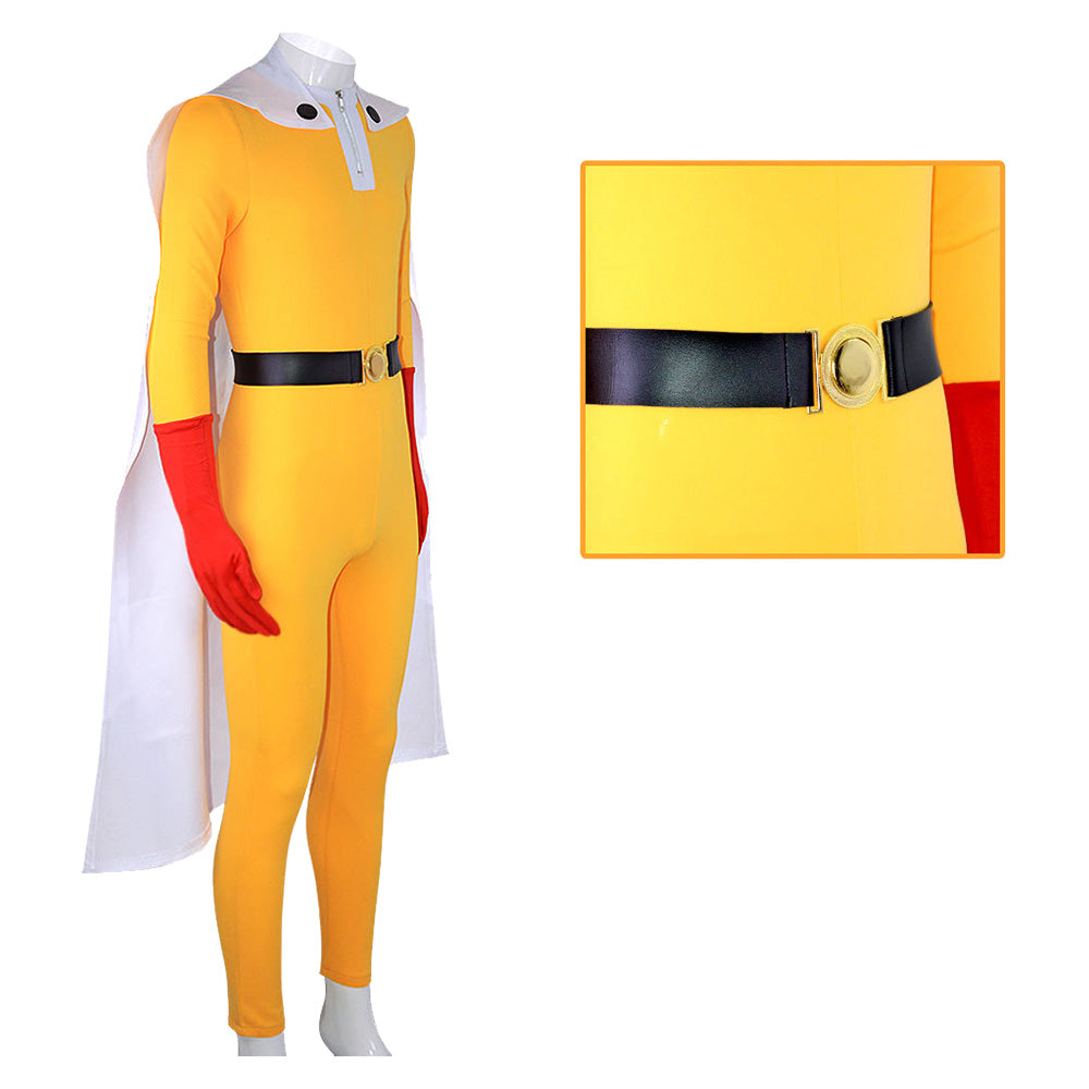 One Punch Man 3(2025) Saitama Combinaison Jaune Cosplay Costume