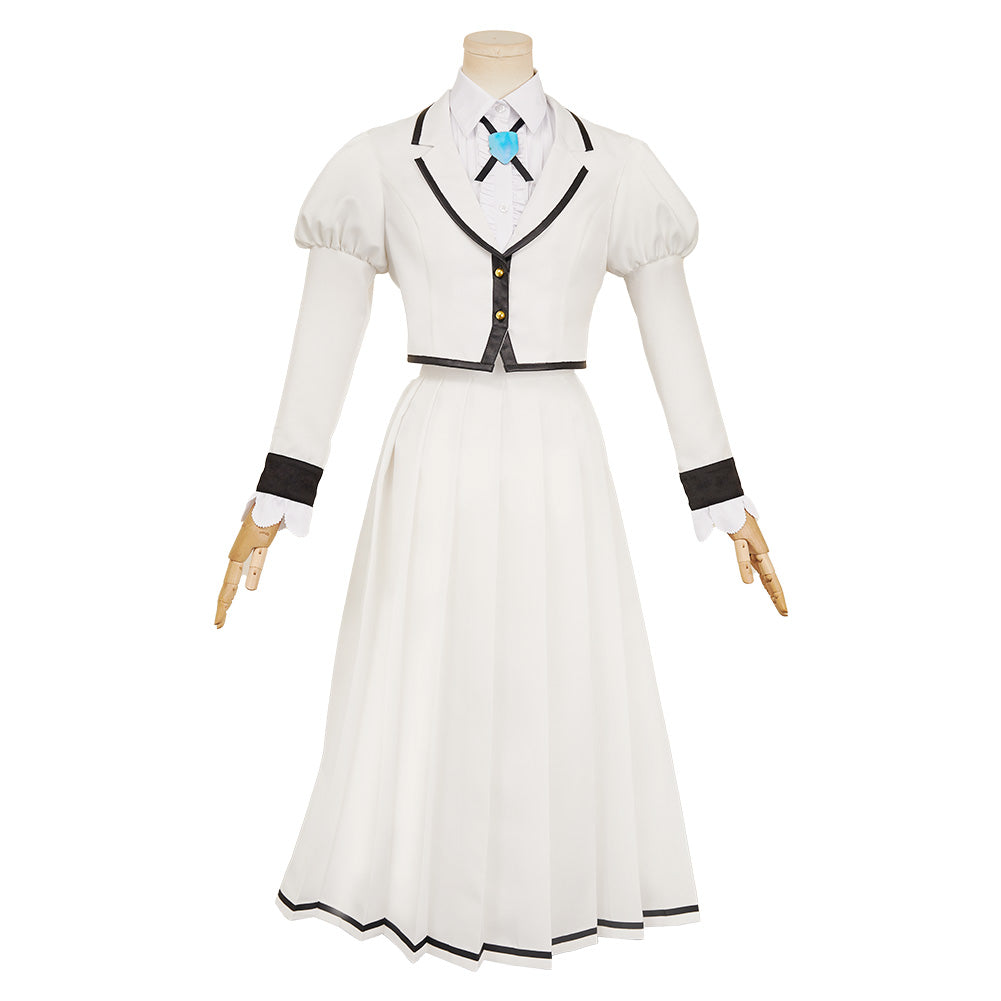 Rock Is a Lady's Modesty(2025) Suzunomiya Lilisa/Otoha Kurogane Uniforme Blanc Cosplay Costume