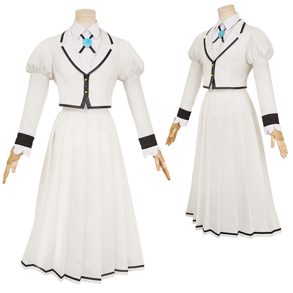 Rock Is a Lady's Modesty(2025) Suzunomiya Lilisa/Otoha Kurogane Uniforme Blanc Cosplay Costume
