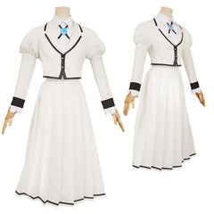 Rock Is a Lady's Modesty(2025) Suzunomiya Lilisa/Otoha Kurogane Uniforme Blanc Cosplay Costume