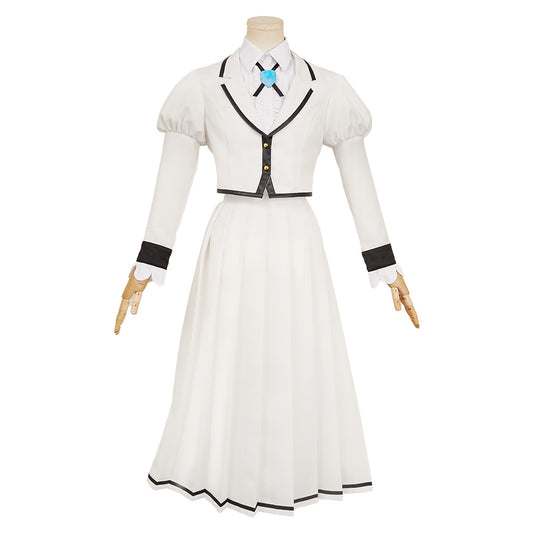 Rock Is a Lady's Modesty(2025) Suzunomiya Lilisa/Otoha Kurogane Uniforme Blanc Cosplay Costume