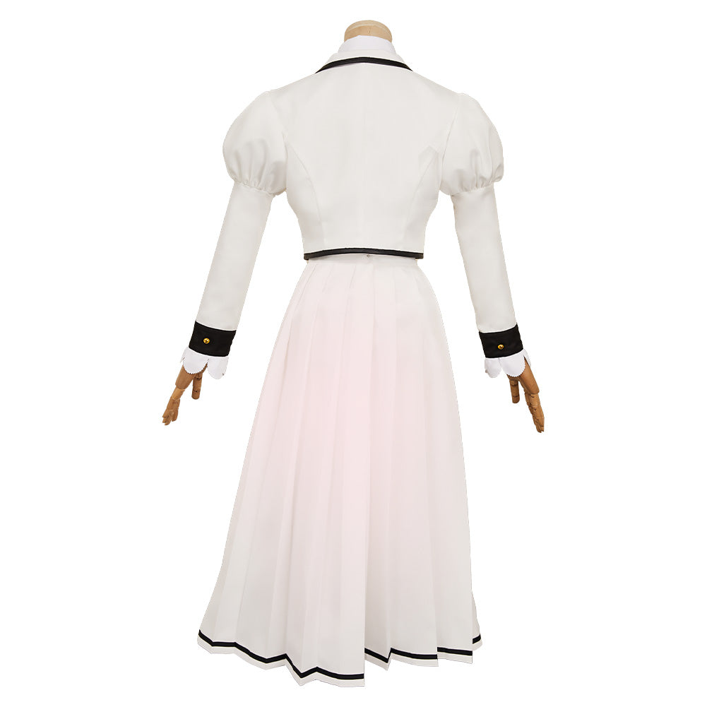 Rock Is a Lady's Modesty(2025) Suzunomiya Lilisa/Otoha Kurogane Uniforme Blanc Cosplay Costume