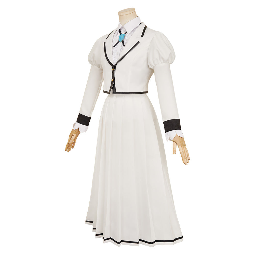 Rock Is a Lady's Modesty(2025) Suzunomiya Lilisa/Otoha Kurogane Uniforme Blanc Cosplay Costume