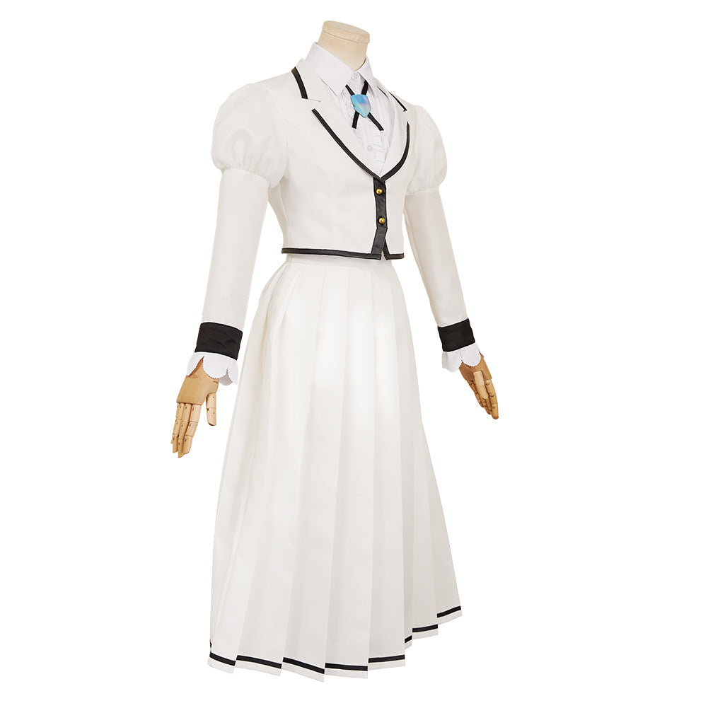 Rock Is a Lady's Modesty(2025) Suzunomiya Lilisa/Otoha Kurogane Uniforme Blanc Cosplay Costume