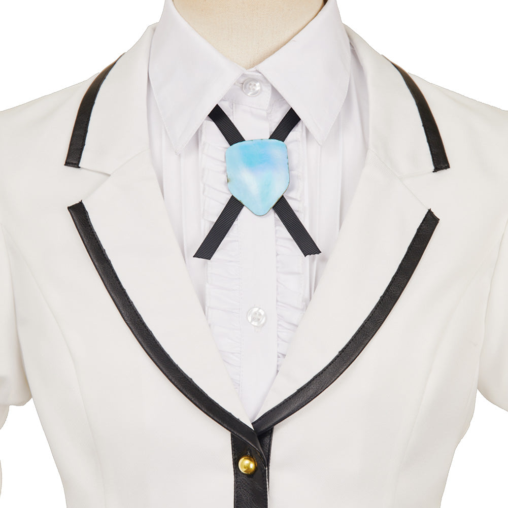 Rock Is a Lady's Modesty(2025) Suzunomiya Lilisa/Otoha Kurogane Uniforme Blanc Cosplay Costume