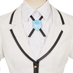 Rock Is a Lady's Modesty(2025) Suzunomiya Lilisa/Otoha Kurogane Uniforme Blanc Cosplay Costume
