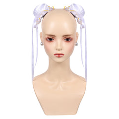 Overwatch 2 x Street Fighter 6 Juno Accessoire pour Cheveux+Boucle d'Oreilles pour Chun-Li Cosplay