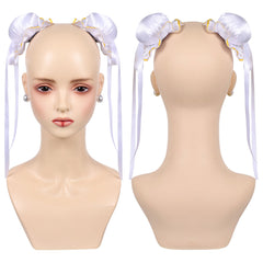 Overwatch 2 x Street Fighter 6 Juno Accessoire pour Cheveux+Boucle d'Oreilles pour Chun-Li Cosplay