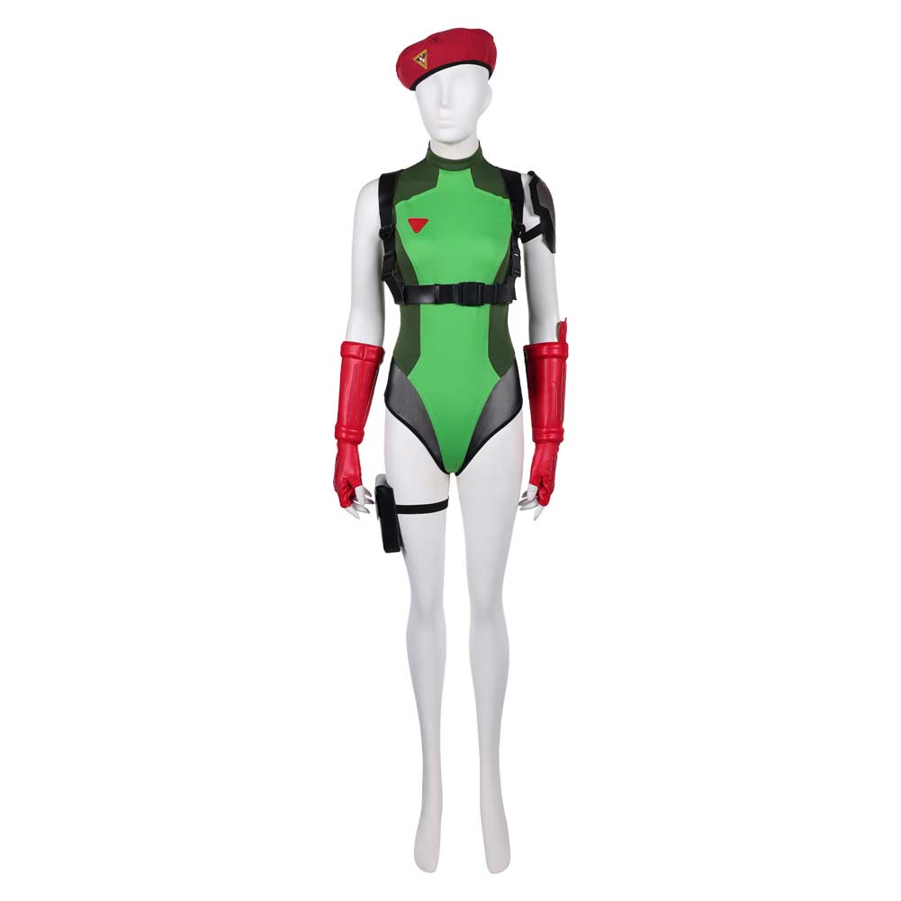 Overwatch 2 x Street Fighter 6 Widowmaker Tenue Verte de Cammy White Peau Coslay Costume
