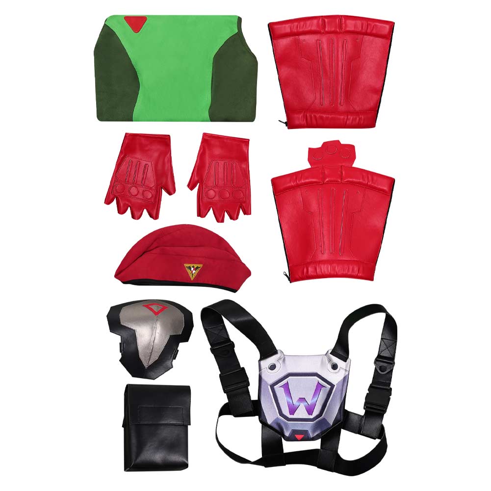 Overwatch 2 x Street Fighter 6 Widowmaker Tenue Verte de Cammy White Peau Coslay Costume