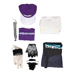 Overwatch Ashe Tenue de Gilet Violet Cosplay Costume