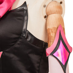 Overwatch D.VA Robe Rose et Noire Cosplay Costume