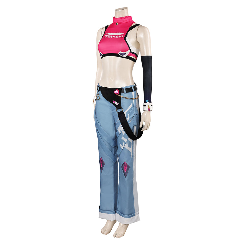 Overwatch Juno Idole Tenue de Gilet Rose Cosplay Costume