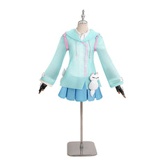 Overwatch Kiriko Tenue Bleue Cosplay Costume