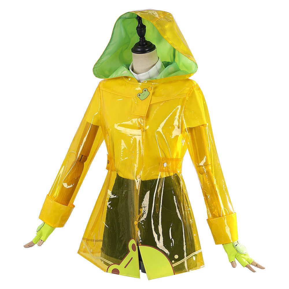 Overwatch Mei Raincoat Imperméable Tenue Jaune Cosplay Costume