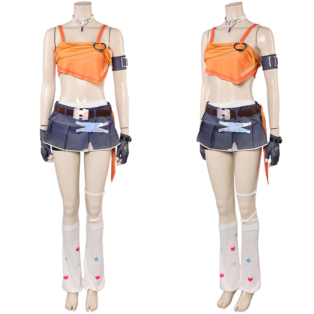 Overwatch Mercy Tenue de Gilet Orange Cosplay Costume