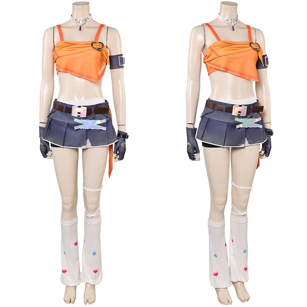 Overwatch Mercy Tenue de Gilet Orange Cosplay Costume