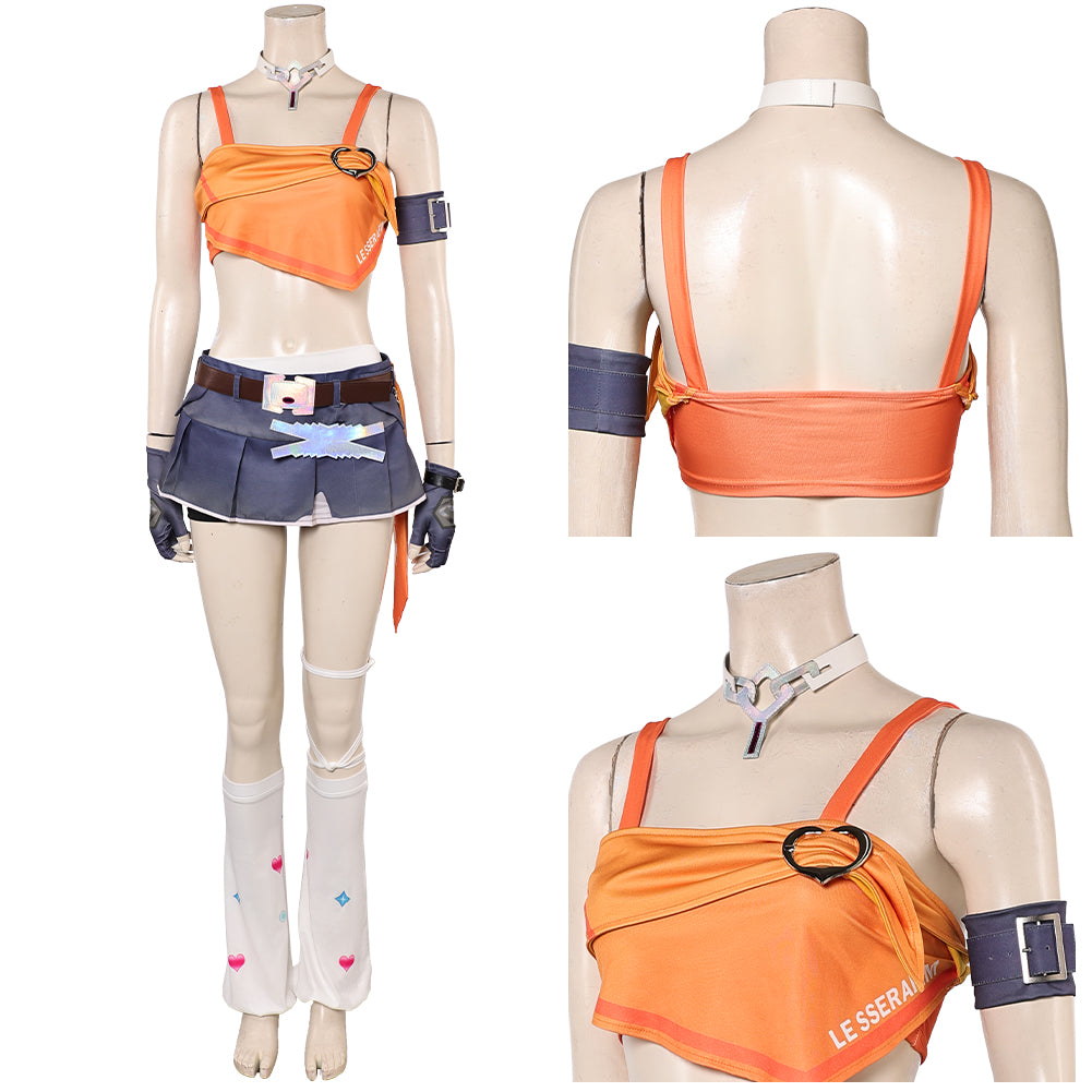 Overwatch Mercy Tenue de Gilet Orange Cosplay Costume