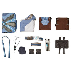 Overwatch OW Freya Tenue Bleue Cosplay Costume