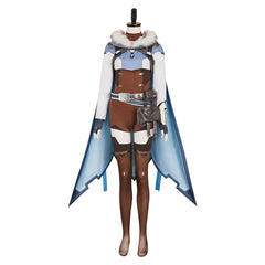 Overwatch OW Freya Tenue Bleue Cosplay Costume