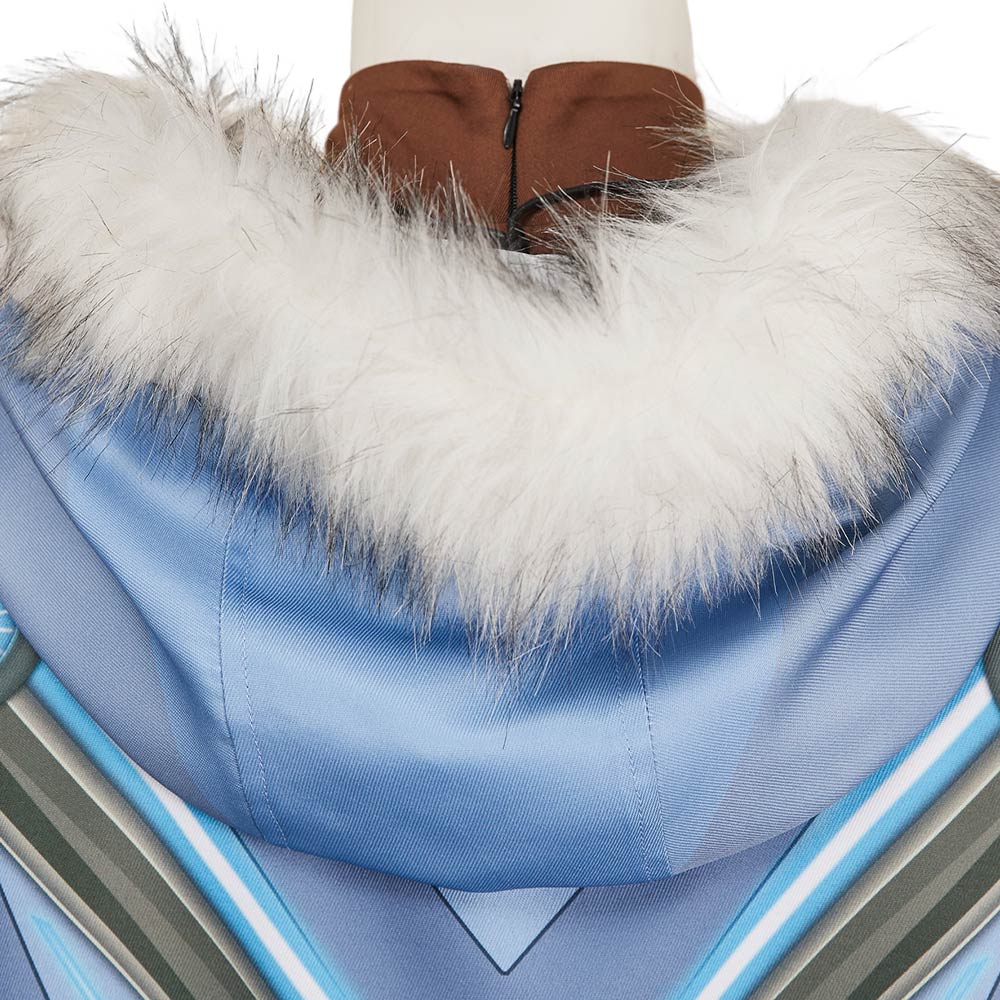 Overwatch OW Freya Tenue Bleue Cosplay Costume