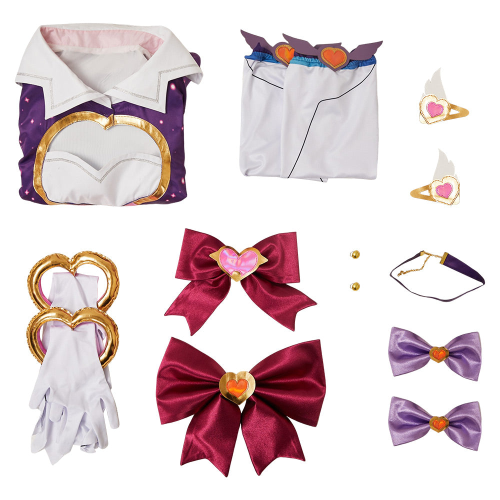 Overwatch OW Kiriko Tenue Violete Cosplay Costume