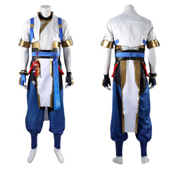 Overwatch Wuyang Ye Tenue Blanche et Bleue Cosplay Costume