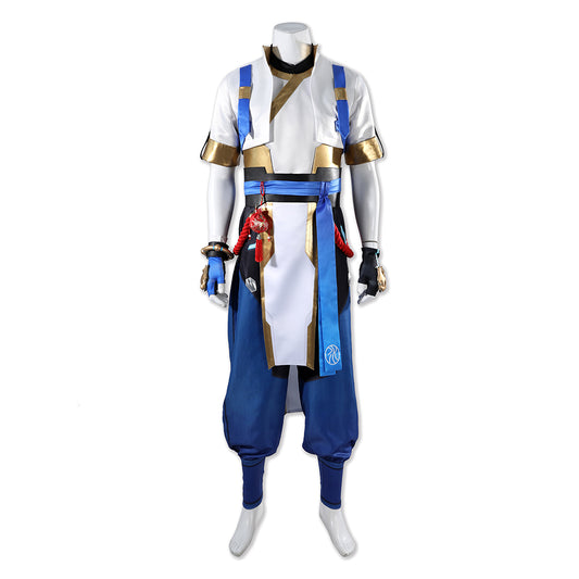 Overwatch Wuyang Ye Tenue Blanche et Bleue Cosplay Costume