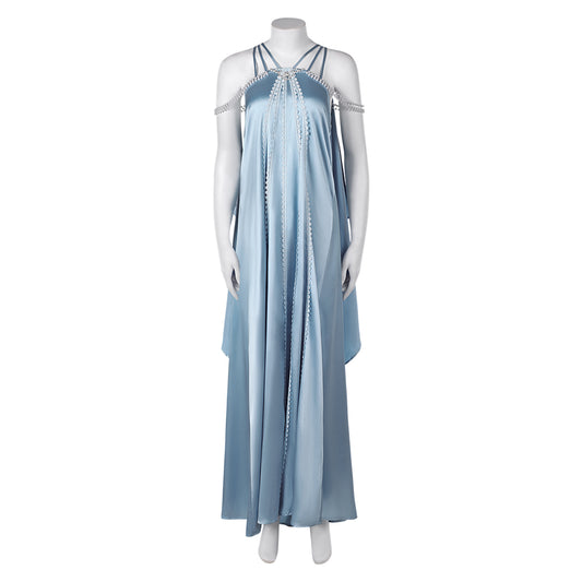 Padme Amidala Naberrie Pyjama Robe Bleue Cosplay Costume