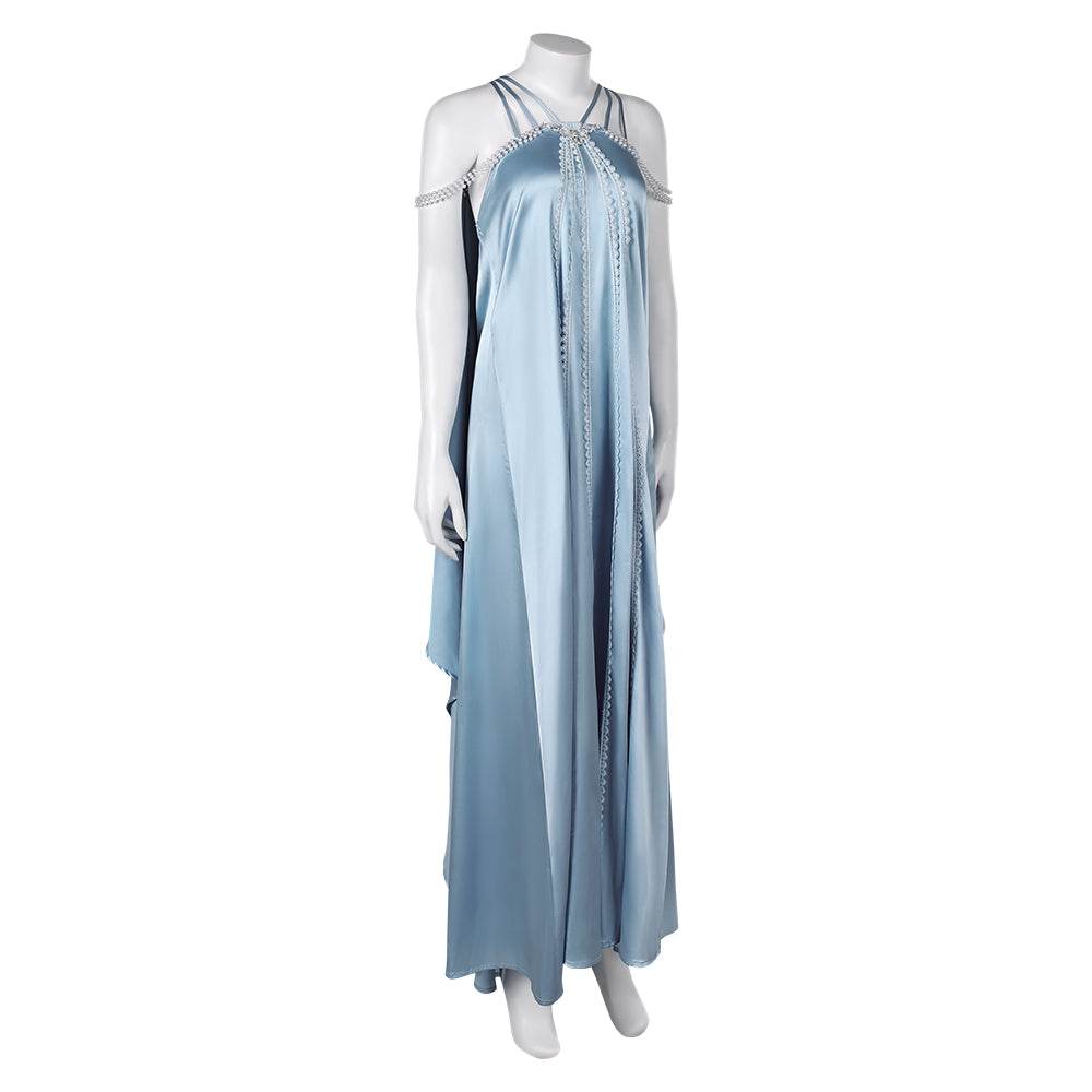 Padme Amidala Naberrie Pyjama Robe Bleue Cosplay Costume