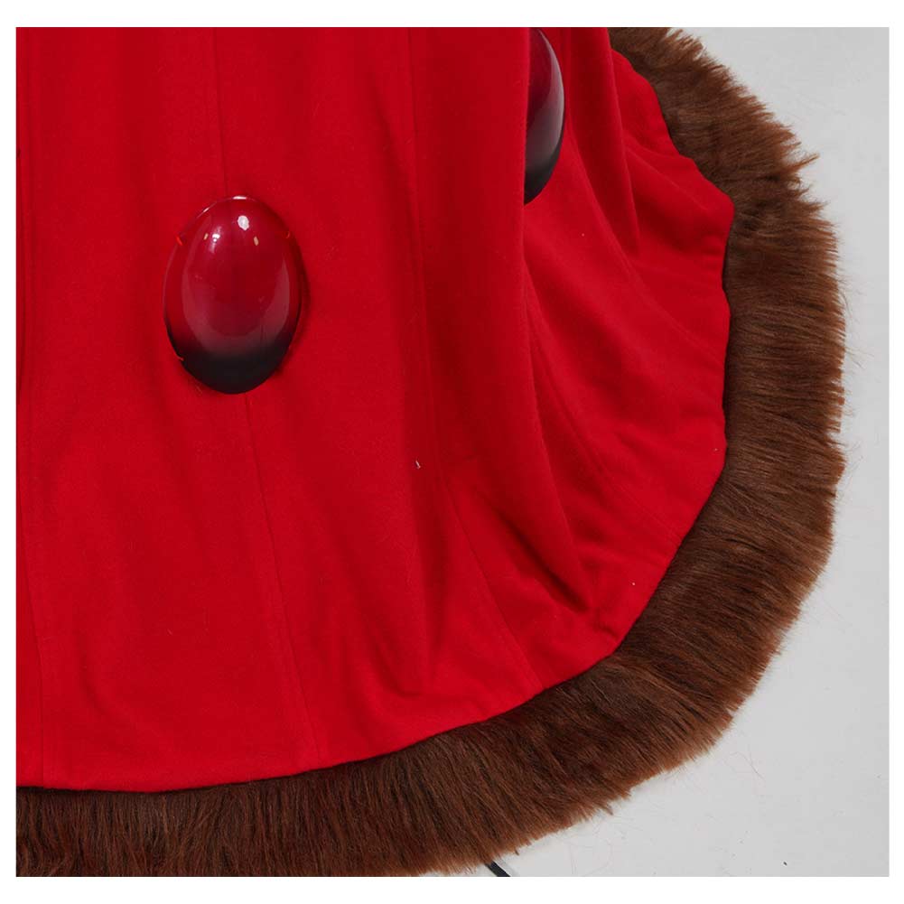 Padme Amidala Naberrie Throne Room Gown Robe Rouge Cosplay Costume