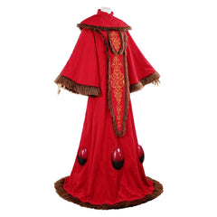 Padme Amidala Naberrie Throne Room Gown Robe Rouge Cosplay Costume