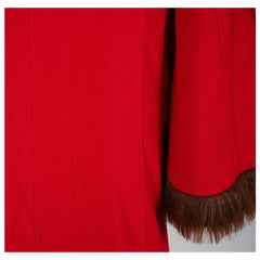 Padme Amidala Naberrie Throne Room Gown Robe Rouge Cosplay Costume