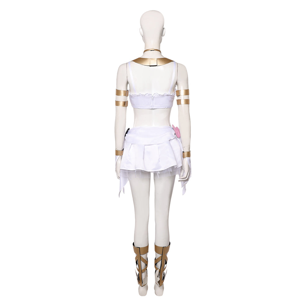 Panty & Stocking Panty Tenue de Combat Blanche Cosplay Costume
