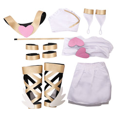 Panty & Stocking Panty Tenue de Combat Blanche Cosplay Costume