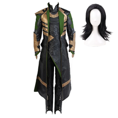 Thor 2: Le Monde des Ténèbres Adulte Loki Tenue Cosplay Costume Halloween