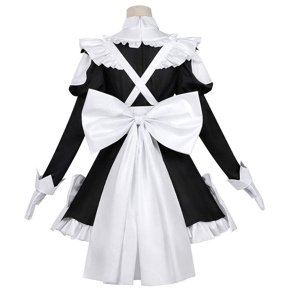 Playing Death Games to Put Food on the Table(2026) Momono Robe de Soubrette Cosplay Costume