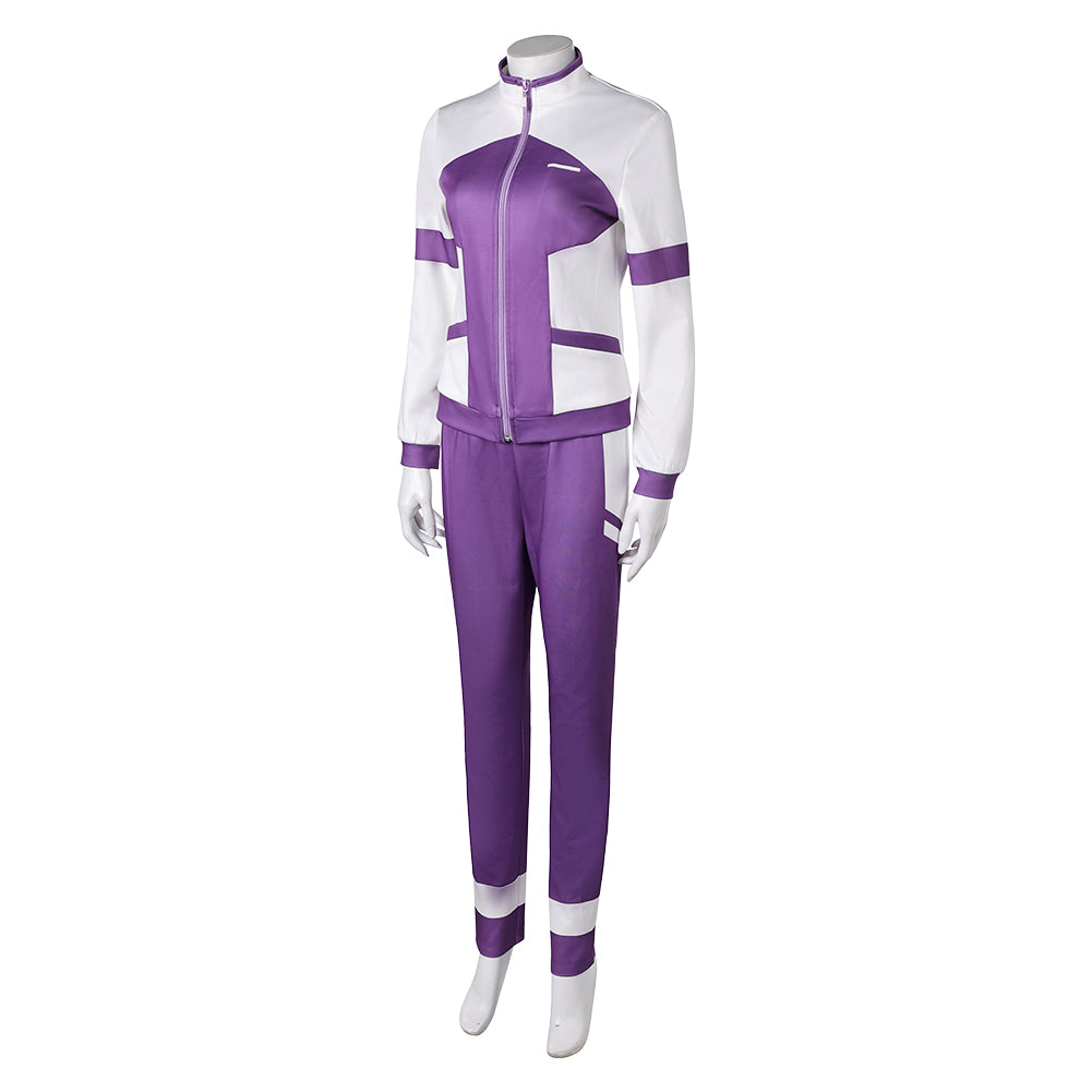 Pretty Derby(2025) Mejiro McQueen Tenue de Sport Violette Cosplay Costume