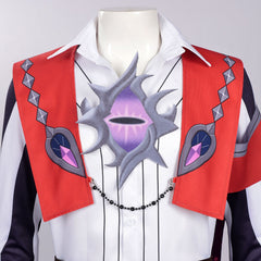Cosplay Costume Enzo Roco Kingdom(2026) Jeu Cosplay Tenue Rouge Homme