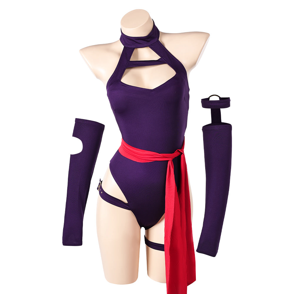 Psylocke Lingerie Violet Cosplay Costume